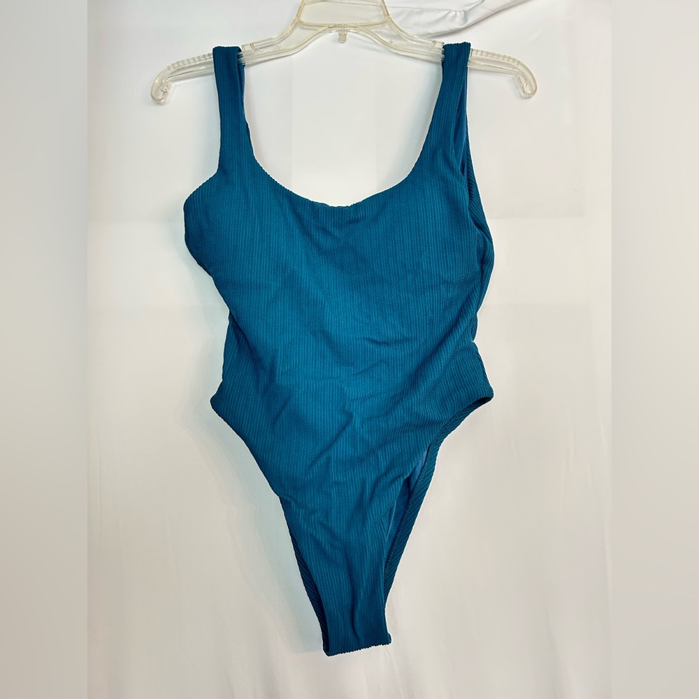 Vitamin A Teal One-Piece Swimsuit medium nwt
